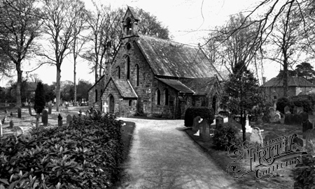 Crawley Down, All Saints' Church c1955.