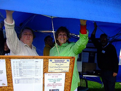 CDRA tent - still standing