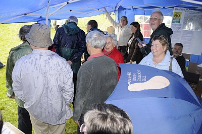 Sheltering from the rain